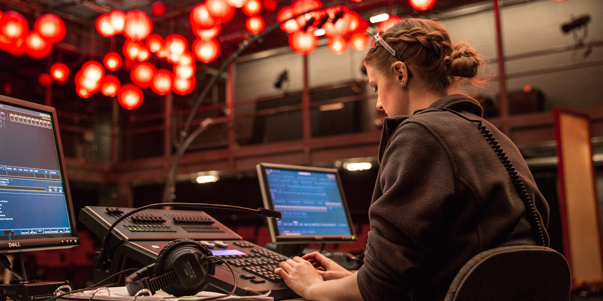 Woman working at computer