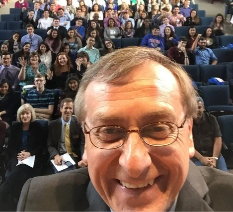 President Fuchs first selfie