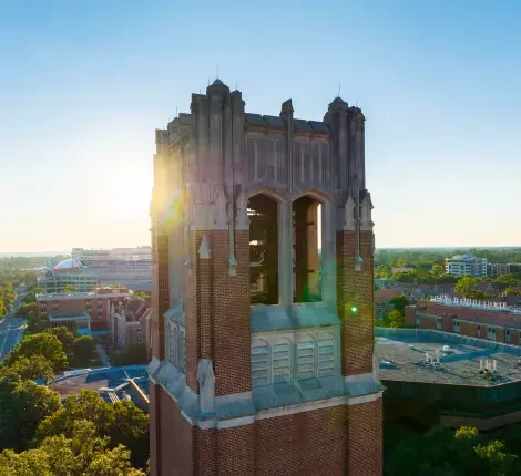 University of Florida Century Tower in the sunrise